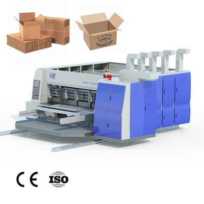 물결모양 인쇄 장비, 골판지재 4 색 printer&amp;slotter&amp;rotary 다이 커터